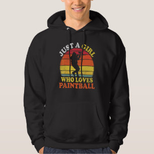 Sudadera Jugadora de Paintball Vintage Solo Una Chica Que A