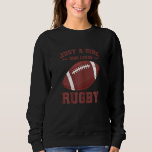 Sudadera Jugadora de Rugby Femenino   Rugby Es Solo Una Chi