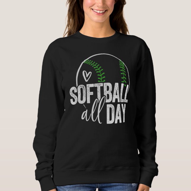 Sudadera Jugadora de Softball Chicas Adolescentes Hombres S (Anverso)