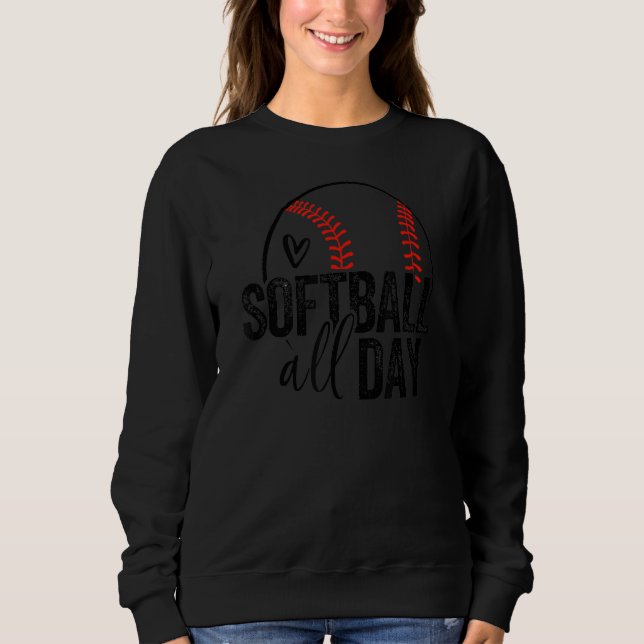 Sudadera Jugadora de Softball Chicas Adolescentes Hombres S (Anverso)