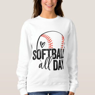Sudadera Jugadora de Softball Chicas Adolescentes Mujeres H
