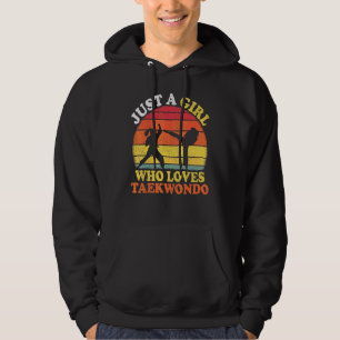 Sudadera Jugadora de Taekwondo Vintage Solo Una Chica Que A
