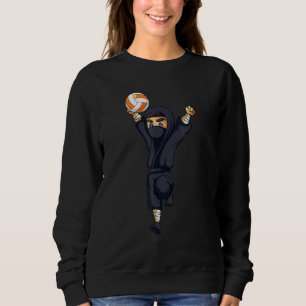 Sudadera Jugadora De Voleibol Cute Niñas Ninja Hombres Muje