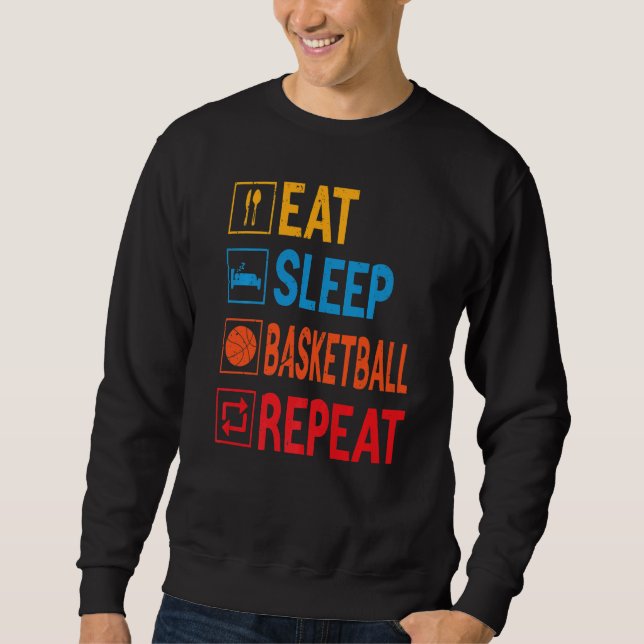 Sudadera Jugadores de Básquetbol de repetición de Básquetbo (Anverso)