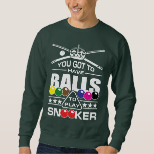 Sudadera Jugadores de billar, camiseta con bolas de billar