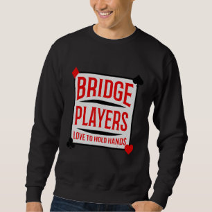 Sudadera Jugadores de Bridge Jugando Manos de Cartas