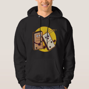 Sudadera Jugadores de Domino divertidos dominó cayendo sobr