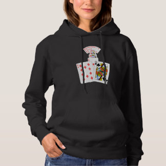 Sudadera Jugadores de juego de cartas Reina de espadas Cora