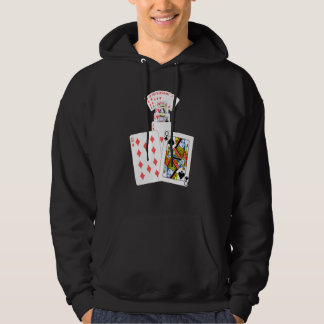 Sudadera Jugadores de juego de cartas Reina de espadas Cora