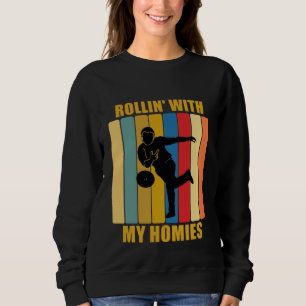 Sudadera Jugadores De La Liga Vintage Rollin Con Mis Hogare