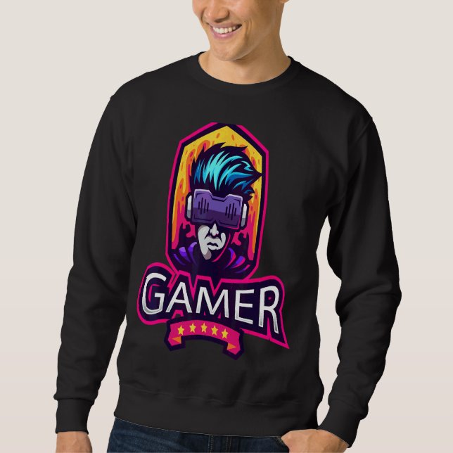 Sudadera Jugadores De Realidad Virtual Vr Gamers Y (Anverso)