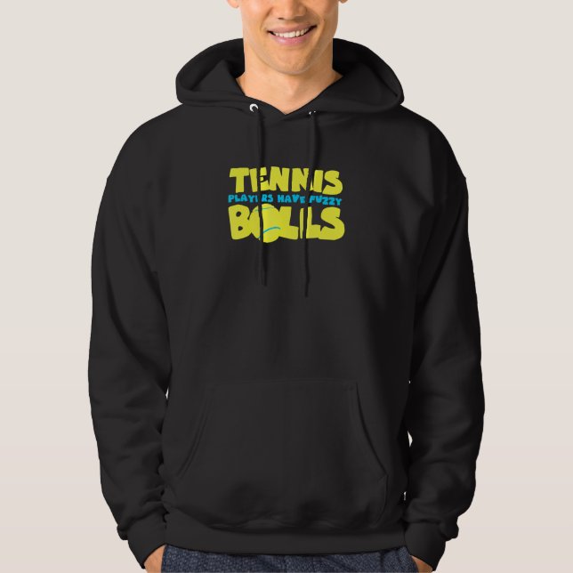 Sudadera Jugadores de tenis con bolas borrosas (Anverso)