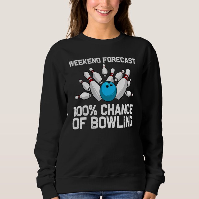 Sudadera Jugadores deportivos de Bowling para mujeres Bowle (Anverso)