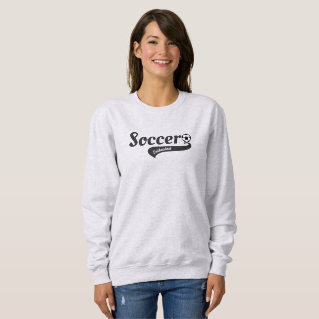 Sudadera Jugadores, fanáticos, entrenadores de fútbol, rega (Anverso completo)