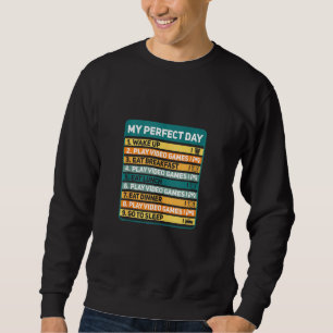 Sudadera Jugadores mi juego perfecto para el día Jugar vide