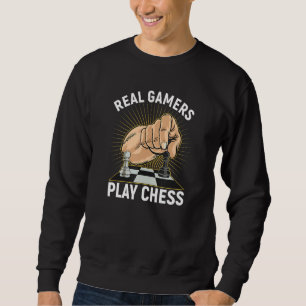Sudadera Jugadores Reales Juegan Al Ajedrez Jugador De Ajed