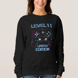 Sudadera Jugamiento de nivel de cumpleaños 11 años utilizad