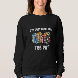 Sudadera Jugando Con Tarjeta Aquí Para El Poker De Diseño D