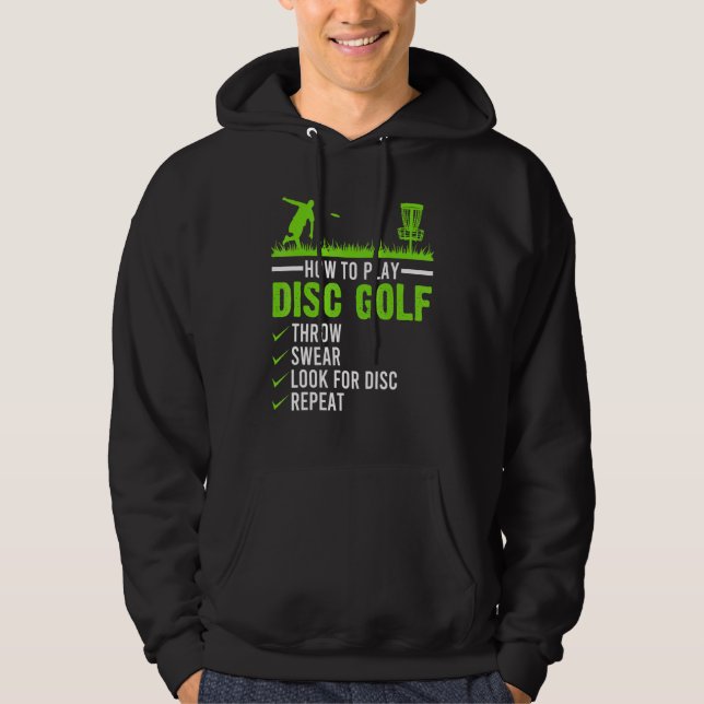 Sudadera Jugando Disk Golf Frisbee Disk Golfer Humor Golfin (Anverso)