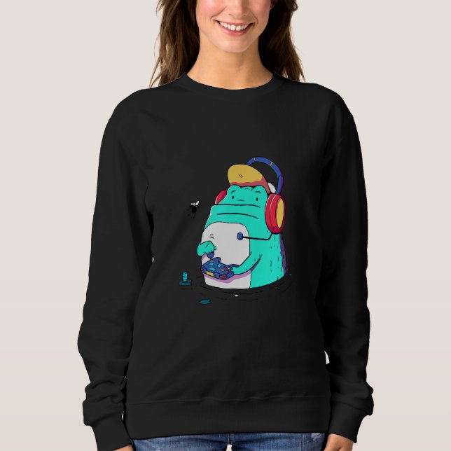 Sudadera Jugando Rana Gamer (Anverso)