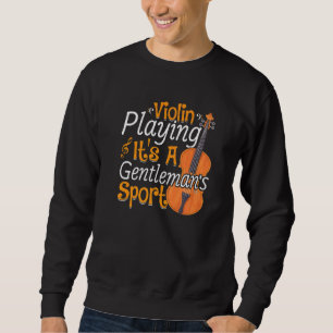 Sudadera Jugando Violín Jugador Música Violinista Gra