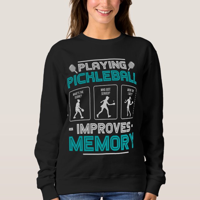 Sudadera Jugar al baloncesto mejora la memoria de Picklebal (Anverso)