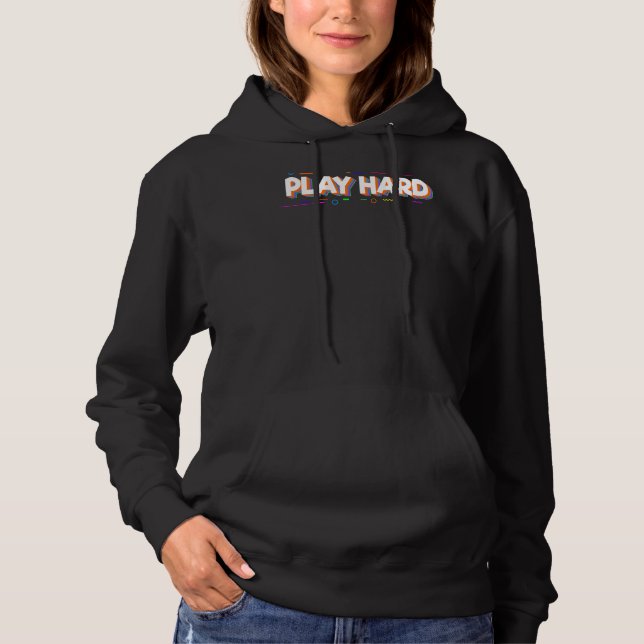 Sudadera Jugar juego duro (Anverso)