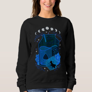 Sudadera Jugo de gato negro de Halloween Brujería de Hallow