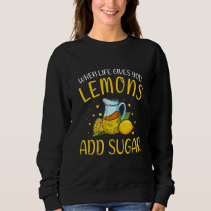 Sudadera Jugo de limón divertido niños beben cítricos Lemon
