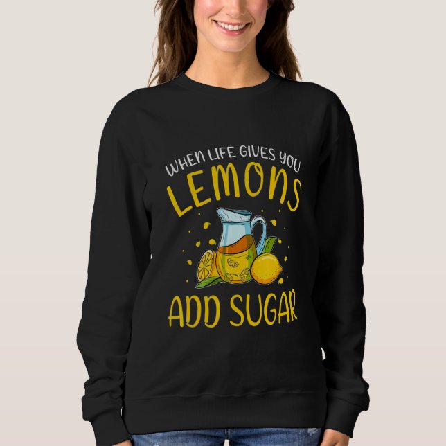 Sudadera Jugo de limón divertido niños beben cítricos Lemon (Anverso)