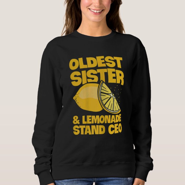 Sudadera Jugo de limón para tu hermana de Lemonade Stand (Anverso)