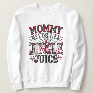 Sudadera Jugo de vino con villancico divertido de Navidad