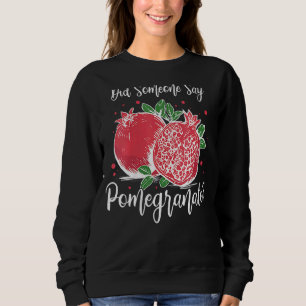 Sudadera Jugo granado de las mujeres Semilla Flor de frutas