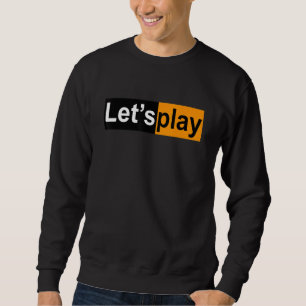 Sudadera Juguemos el estilo de vida del cantante adulto Hum