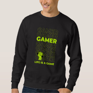 Sudadera Juguemos juegos Guay Hard Player Gamer Illustrati