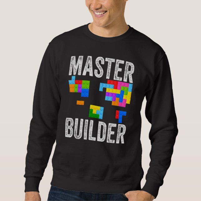 Sudadera Juguetes de construcción de bloques de bloques de  (Anverso)