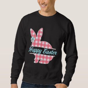 Sudadera Juicio de Búfalo de Pascua Plaid Gingham Happy Eas