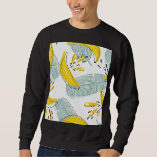 Sudadera Juicy Bananas Brillante Patrón Vintage
