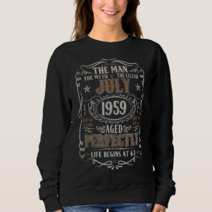 Sudadera Julio de 1959 Leyenda del mito del hombre 63 cumpl
