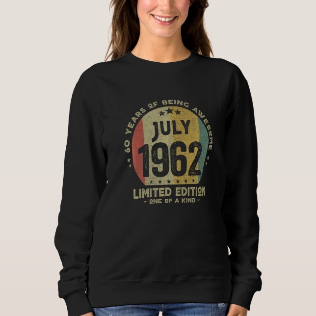 Sudadera Julio de 1962, 60 años (Anverso)