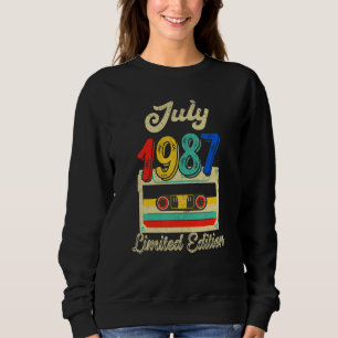Sudadera Julio de 1987 35º cumpleaños 35 años