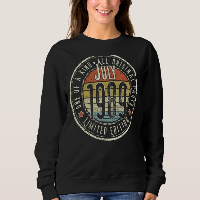Sudadera Julio de 1989, 33 años (Anverso)