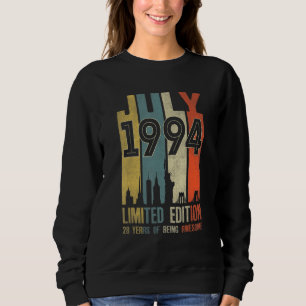 Sudadera Julio de 1994 28 años de edad 1994 Cumpleaños