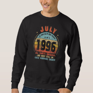 Sudadera Julio de 1996 Impresionante Vintage de cumpleaños