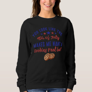Sudadera Julio Me Hace Querer Cookies Muy Mala Cita Gracios