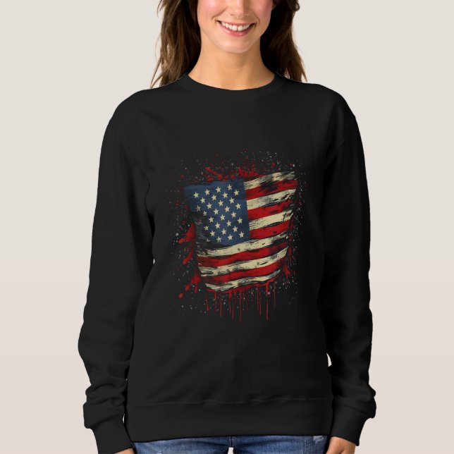 Sudadera July 4th Product  Patriotism, American Flag_2 (Anverso)