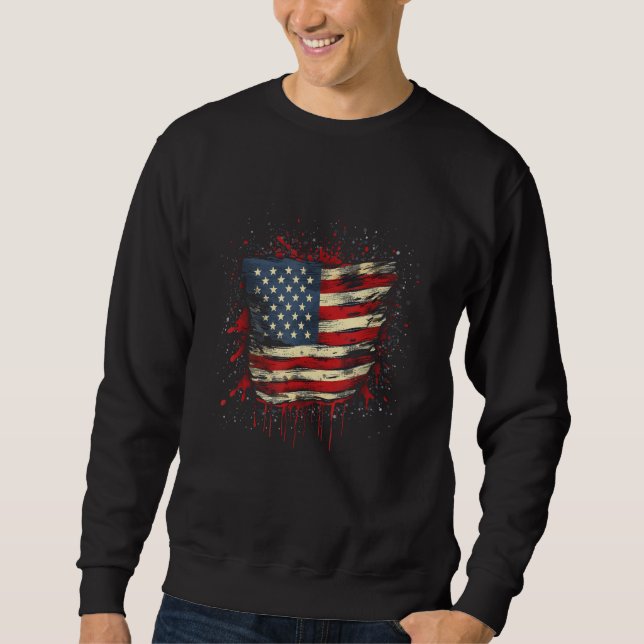 Sudadera July 4th Product  Patriotism, American Flag_2 (Anverso)
