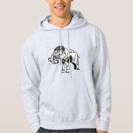 Sudadera Jumbo Basic Hoodie (Gris)