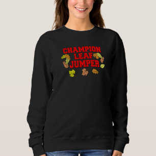 Sudadera Jumper de hoja de campeón deja temporada de otoño