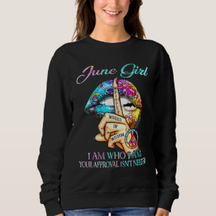 Sudadera June Queen Soy Quien Soy Tu Aprobación Es Necesari